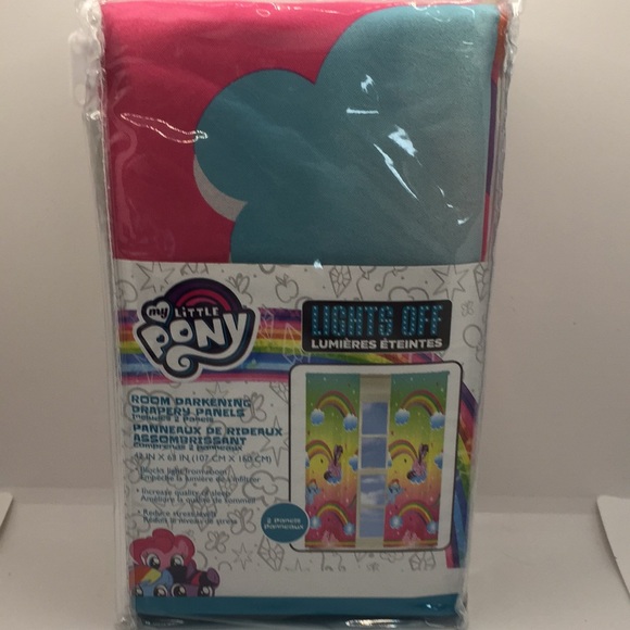 My Little Pony Rainbow Dreams Room Darkening Drapes Window Curtains 2 Pa… - Picture 2 of 13